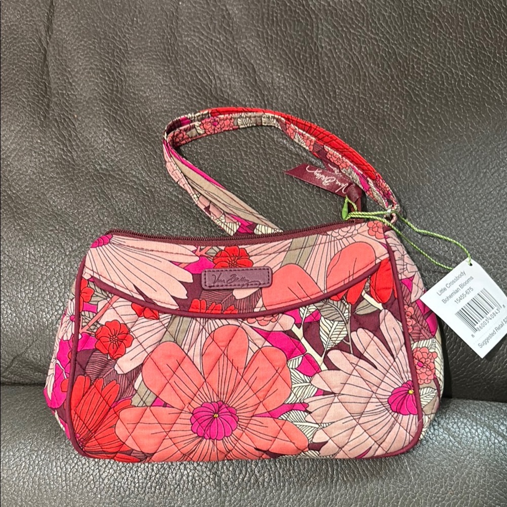 Vera Bradley bohemian blooms little crossbody bag